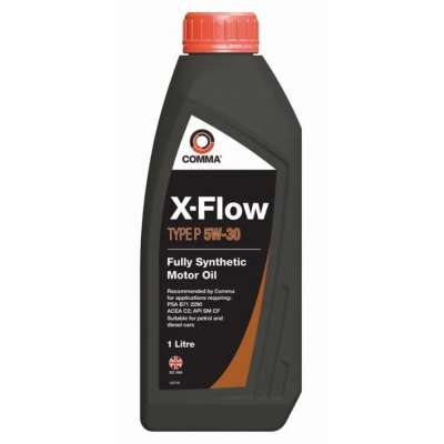 Масло моторное 5W30 COMMA 1л синтетическое XFLOW TYPE P