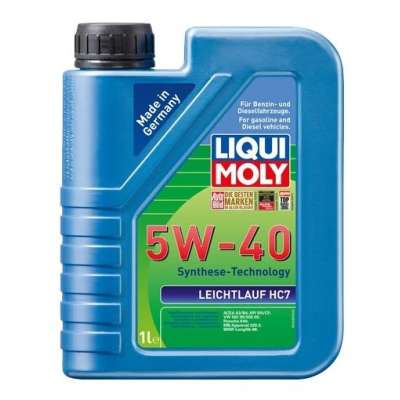 Масло моторное 5W40 LIQUI MOLY 1л НС-синтетика Leichtlauf HC7 A3/B4