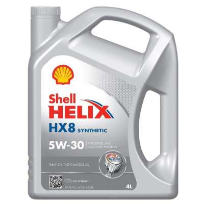 Масло моторное 5W30 Shell 4л синтетика Helix HX8 Synthetic RU