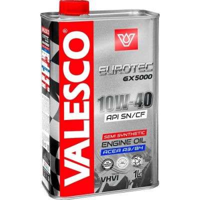 Масло моторное VALESCO EUROTEC GX 5000 10W-40 API SN/CF п/синтетическое 1л