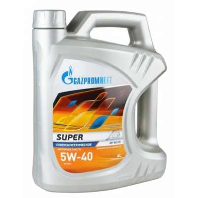 Масло моторное Gazpromneft Super 5W-40 API SG/CD (Полусинтетическое), 4 л