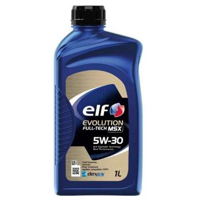 Масло моторное ELF EVOL. FULLTECH MSX 5W30ACEA C3, API SN/CF, VW 502.00/505.01, Dexos2™, BMW: LL-04, MB Approval 229.52, 1л