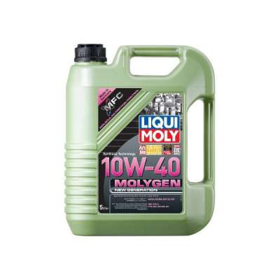 Масло моторное LIQUI MOLY Molygen New Generation SAE 10W/40 Cинтетическое антифрикционное API SL/CF, ACEA A3/B4 5 л.