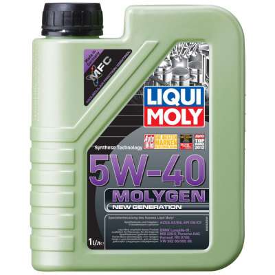 Масло моторное LIQUI MOLY Molygen New Generation SAE 5W/40 HC-cинтетическое антифрикционное API SN/CF, A3/B4 1 л.