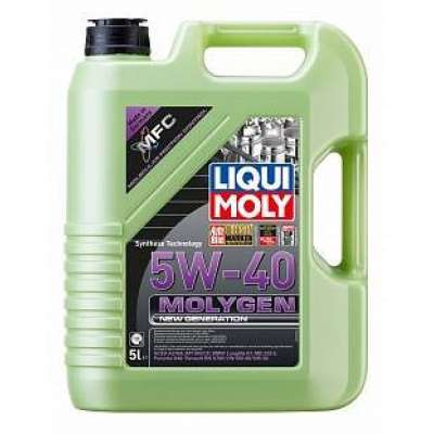 Масло моторное LIQUI MOLY Molygen New Generation SAE 5W/40 HC-cинтетическое антифрикционное API SN/CF, A3/B4 5 л.