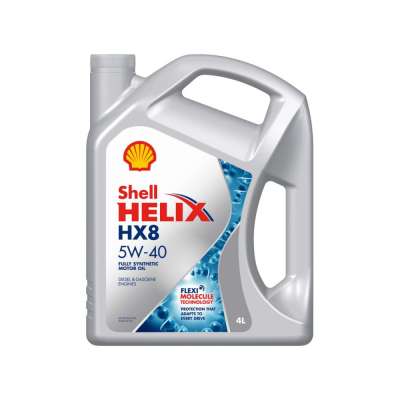 Масло моторное SHELL Helix HX8, Синтетическое, 5W-40, 4 л