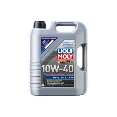 Масло моторное LIQUI MOLY MoS2 Leichtlauf SAE 10W/40 Полусинтетическое с дисульфидом молибдена API SL/CF, ACEA A3/B4-04 5 л.