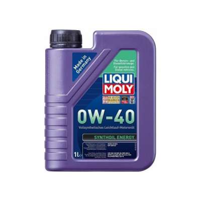 Масло моторное LIQUI MOLY Synthoil Energy SAE 0W-40 Cинтетическое API SM/CF, ACEA A3/B4 1 л.