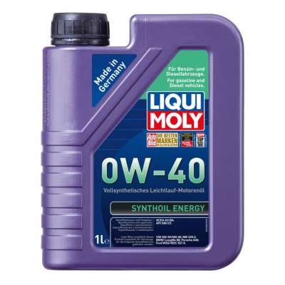 Масло моторное LIQUI MOLY Synthoil Energy SAE 0W-40 Cинтетическое API SM/CF, ACEA A3/B4 1 л.