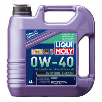 Масло моторное LIQUI MOLY Synthoil Energy SAE 0W-40 Cинтетическое API SM/CF, ACEA A3/B4 4 л.