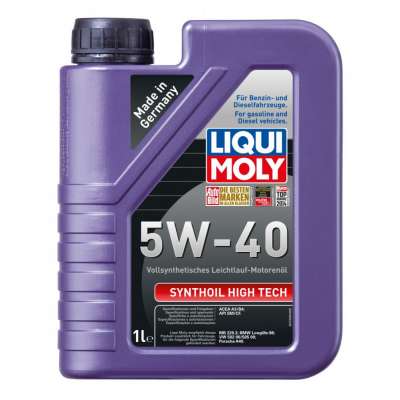 Масло моторное LIQUI MOLY Synthoil High Techl SAE 5W/40 Cинтетическое API SM/CF, ACEA A3-03/B4-04 5 л.