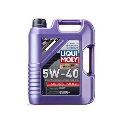 Масло моторное LIQUI MOLY Synthoil High Techl SAE 5W/40 Cинтетическое API SM/CF, ACEA A3-03/B4-04 5 л.