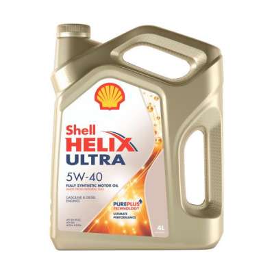 Масло моторное SHELL Helix Ultra, Синтетическое, 5W-40, 4 л