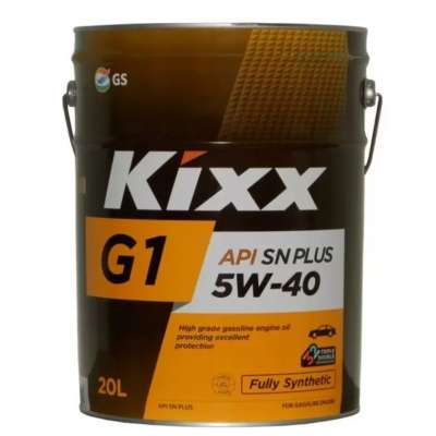 Масло моторное Kixx G1 5W-40 API SN Plus 20л L2102P20E1