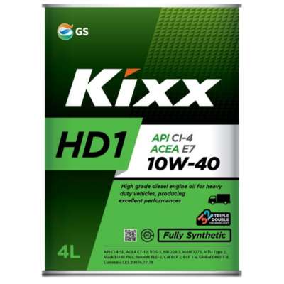 Масло моторное KIXX HD1 CI-4/E7 10W-40(E) CI-4/SL (Синтетическое) 4 л