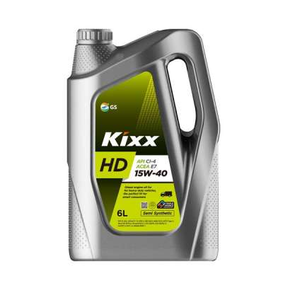 Масло моторное KIXX HD CI-4/E7 15W-40 CI-4/SL (Полусинтетическое) 6 л