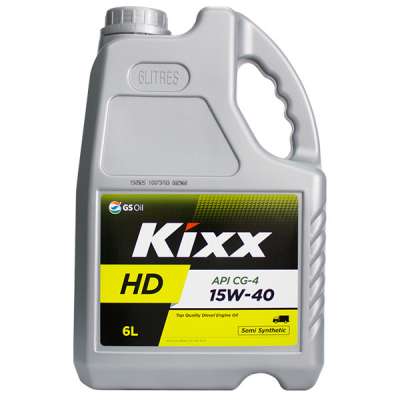 Масло моторное KIXX HD CG-4 15W-40(E) (Полусинтетическое) 6 л