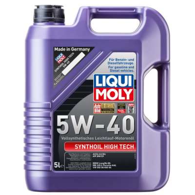 Масло моторное LiquiMoly 1856 синт. Synthoil High Tech 5W-40 SN A3/B4 (5л)