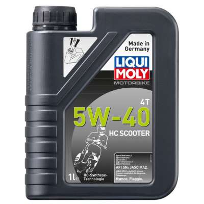 Масло моторное LiquiMoly 20829 НС-синт. Motorbike 4T HC Scooter 5W-40 SN MA2 (1л)