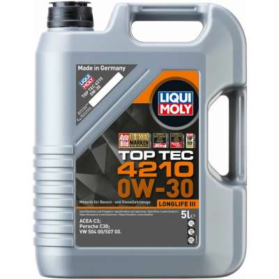 Масло моторное LiquiMoly 21605 НС-синт. Top Tec 4210 0W-30 C3 (5л)