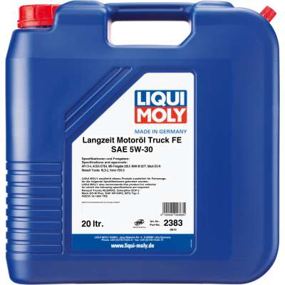 Масло моторное LiquiMoly 2383 НС-синт. Langzeit-Motoroil Truck FE 5W-30 CI-4 E4/E7 (20л)