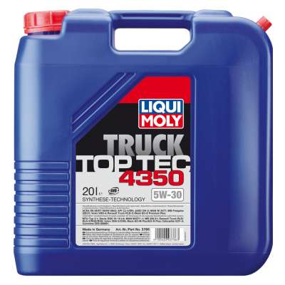 Масло моторное LiquiMoly 3786 НС-синт. Top Tec Truck 4350 5W-30 CJ-4/SN E6/E7/E9 (20л)