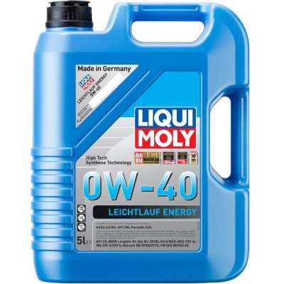 Масло моторное LiquiMoly 39036 синт. Leiсhtlauf Energy 0W-40 SN A3/B4 (5л)