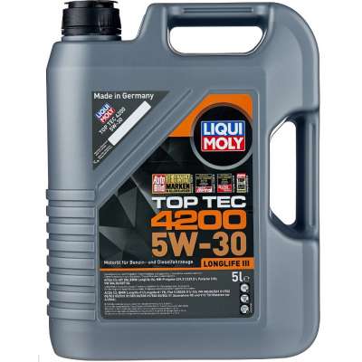 Масло моторное LiquiMoly 8973 НС-синт. Top Tec 4200 5W-30 New Generation SP C3 (5л)