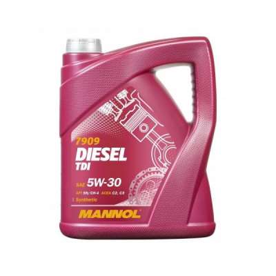 Масло моторное MANNOL синтетическое DIESEL TDI CF/SM 5W-30, 5 л