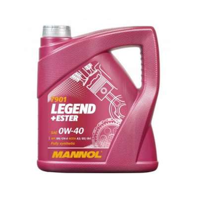 Масло моторное MANNOL синтетическое с эстерами LEGEND+ESTER SL/CF 0W-40, 4 л