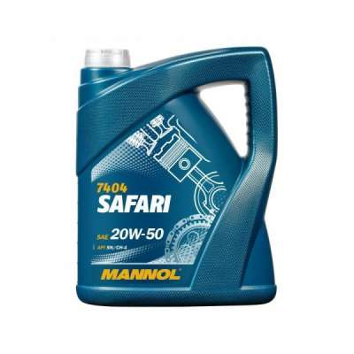 Масло моторное MANNOL минеральное SAFARI SN/CH-4 20W-50, 5 л