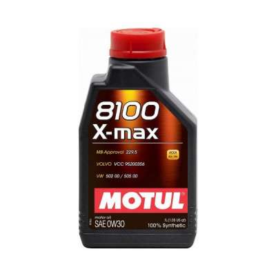 Масло моторное синтетическое MOTUL 8100 X-max 0W-30, 1 л