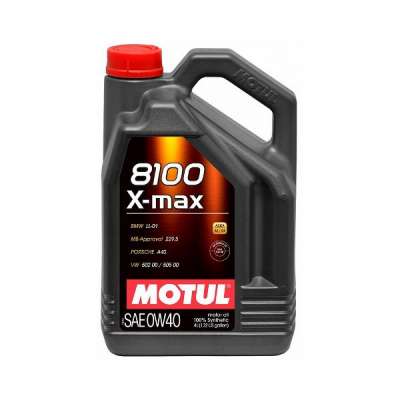 Масло моторное синтетическое MOTUL 8100 X-max 0W-40, 4 л