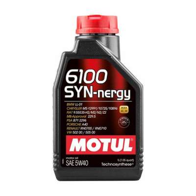 Масло моторное синтетическое MOTUL 6100 SYN-nergy 5W-40, 1 л