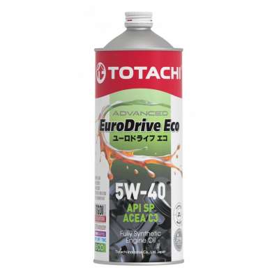 Синтетическое моторное масло TOTACHI EURODRIVE ECO Fully Synthetic 5W-40 API SP, ACEA C3 1л