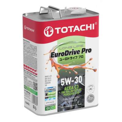 Синтетическое моторное масло TOTACHI EURODRIVE PRO LL Fully Synthetic 5W-30 API SN, ACEA C3 4л