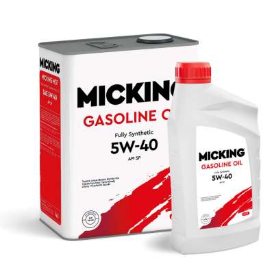 Моторное масло Micking Gasoline Oil MG1 5W-40 синтетическое API SP для бензиновых двигателей 4л., арт M2134