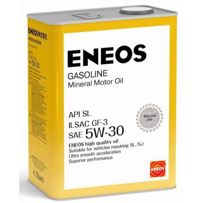 Масло моторное минеральное ENEOS Gasoline 5W-30 SL 4 л