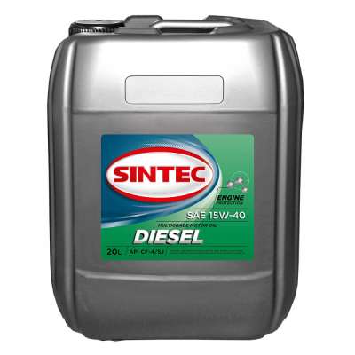 Моторное масло SINTEC DIESEL SAE 15W-40 API CF-4/SJ, 20L