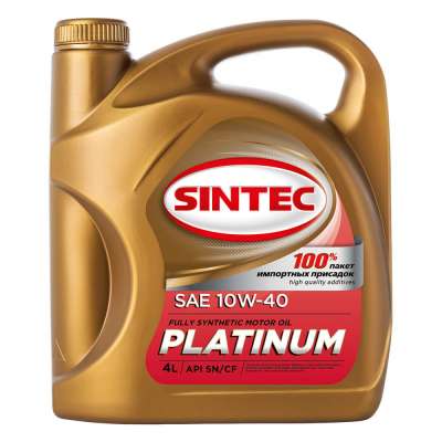 Моторное масло SINTEC PLATINUM 10W-40 API SN/CF, 4L