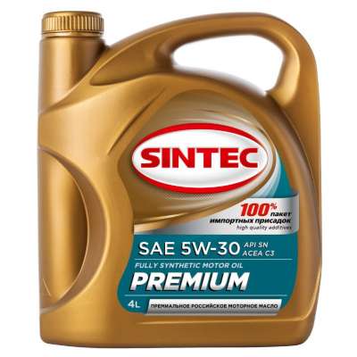 Моторное масло SINTEC PREMIUM SAE 5W-30 API SN, ACEA C3, 4L