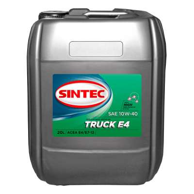 Моторное масло SINTEC TRUCK SAE 10W-40 ACEA E4/E7, 20L