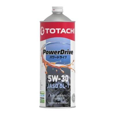 Синтетическое моторное масло TOTACHI POWERDRIVE Fully Synthetic 5W-30 JASO DL-1 1л