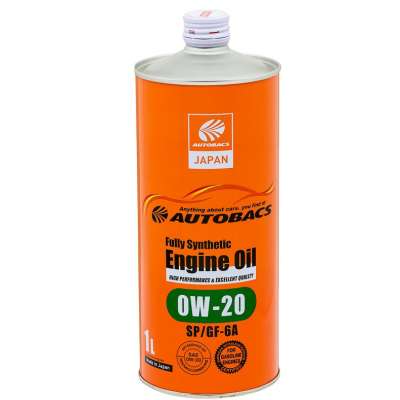 Масло моторное AUTOBACS ENGINE OIL SAE 0W-20 API SP ILSAC GF-6A FULLY SYNTHETIC 1 л