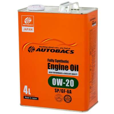 Масло моторное AUTOBACS ENGINE OIL SAE 0W-20 API SP ILSAC GF-6A FULLY SYNTHETIC 4 л