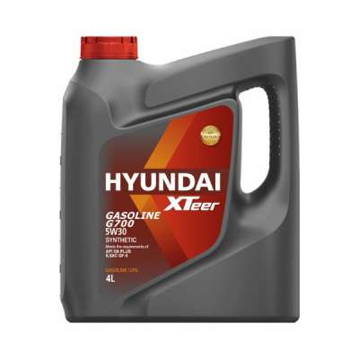 Масло моторное HYUNDAI XTeer синтетическое Gasoline G700 SAE 5W-30 SN, 4 л.