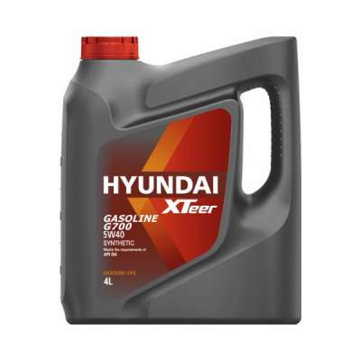 Масло моторное HYUNDAI XTeer синтетическое Gasoline G700 SAE 5W-40 SN, 4 л.