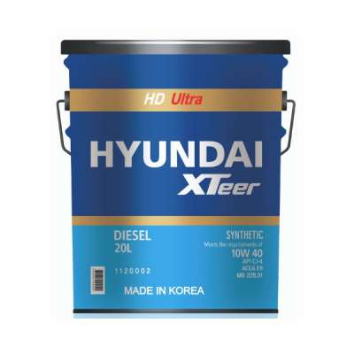 HYUNDAI XTeer синтетическое моторное масло HD Ultra SAE 10W-40 CJ-4, 20 л.