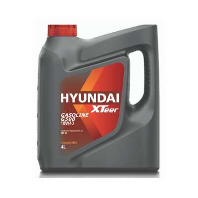 Масло моторное HYUNDAI XTeer синтетическое Gasoline G500 SAE 10W-40 SL, 4 л.