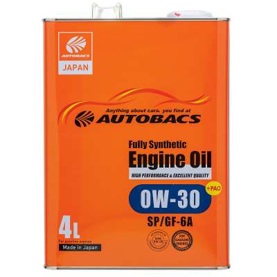 Масло моторное AUTOBACS ENGINE OIL SAE 0W-30 API SP ILSAC GF-6A FULLY SYNTHETIC 4 л